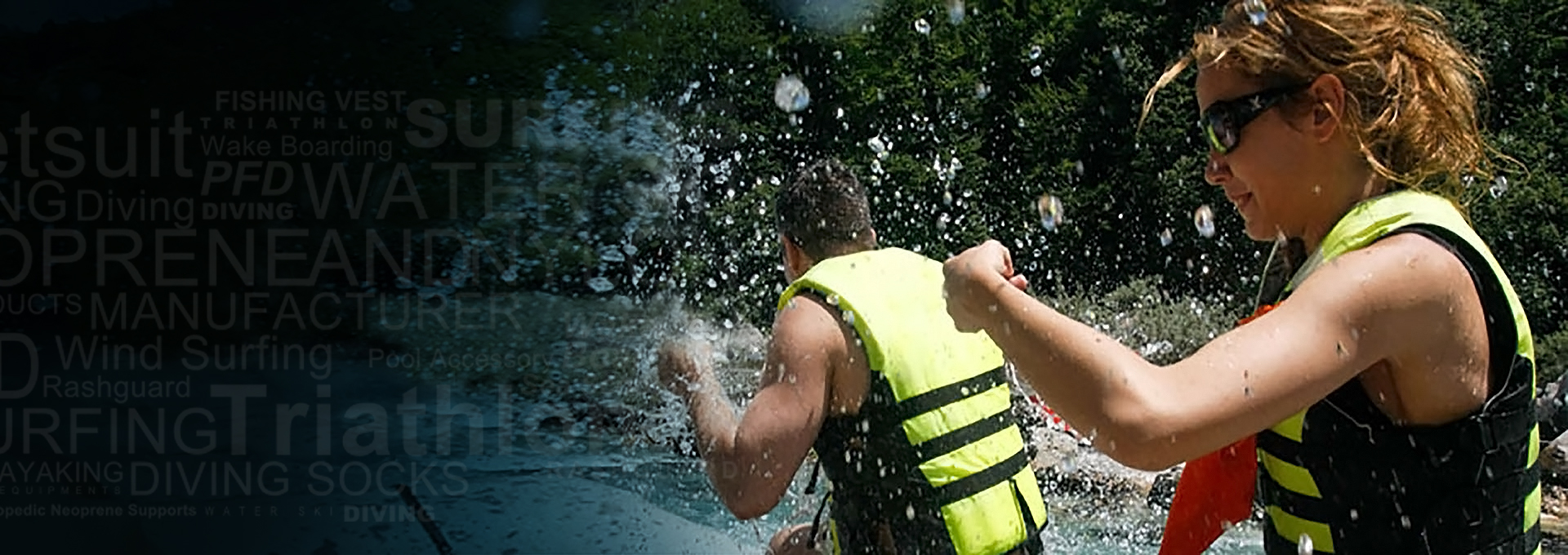 Rider in a yellow life jacket